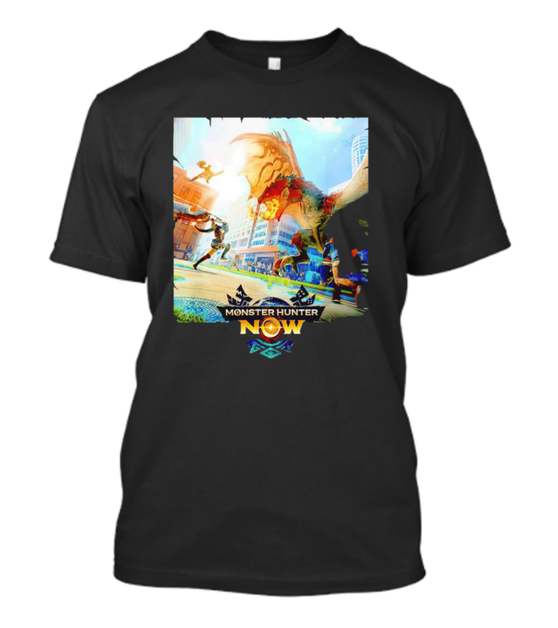 Rathalos Battle Monster Hunter Now Urban Adventure T-Shirt