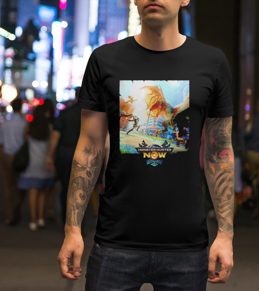Rathalos Battle Monster Hunter Now Urban Adventure T-Shirt