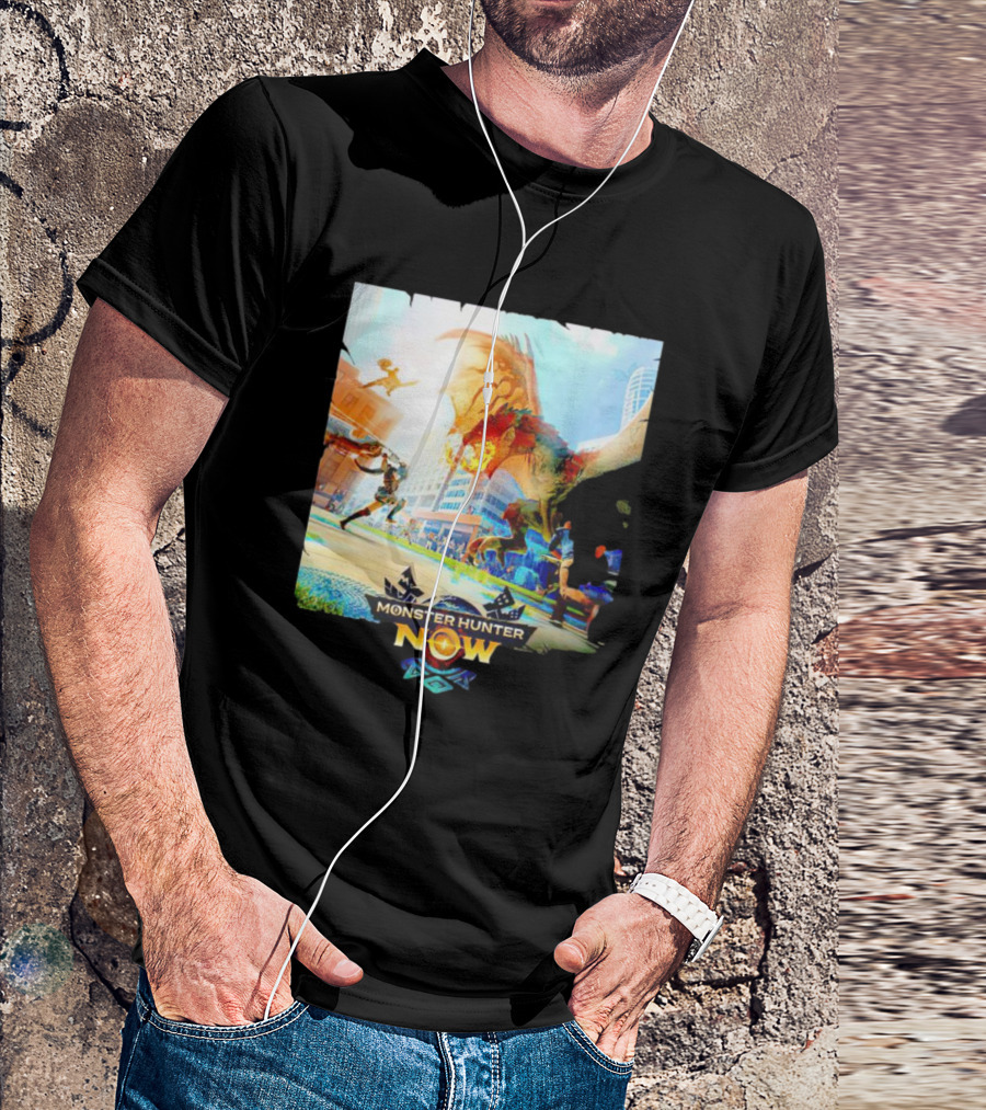 Rathalos Battle Monster Hunter Now Urban Adventure T-Shirt