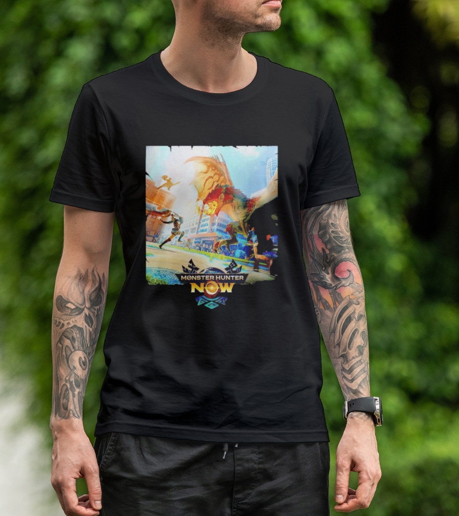 Rathalos Battle Monster Hunter Now Urban Adventure T-Shirt