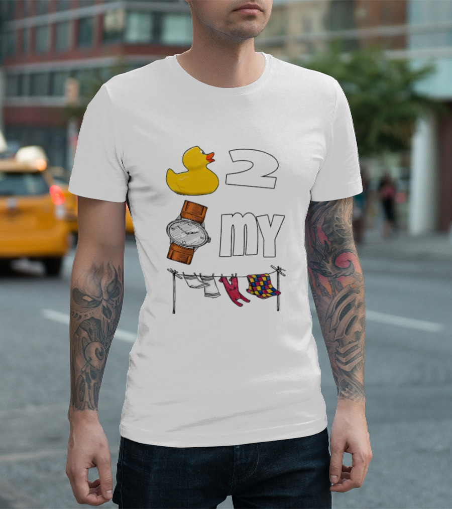 Rubber Duck Socks 2 My Clothesline Butterfly T-Shirt