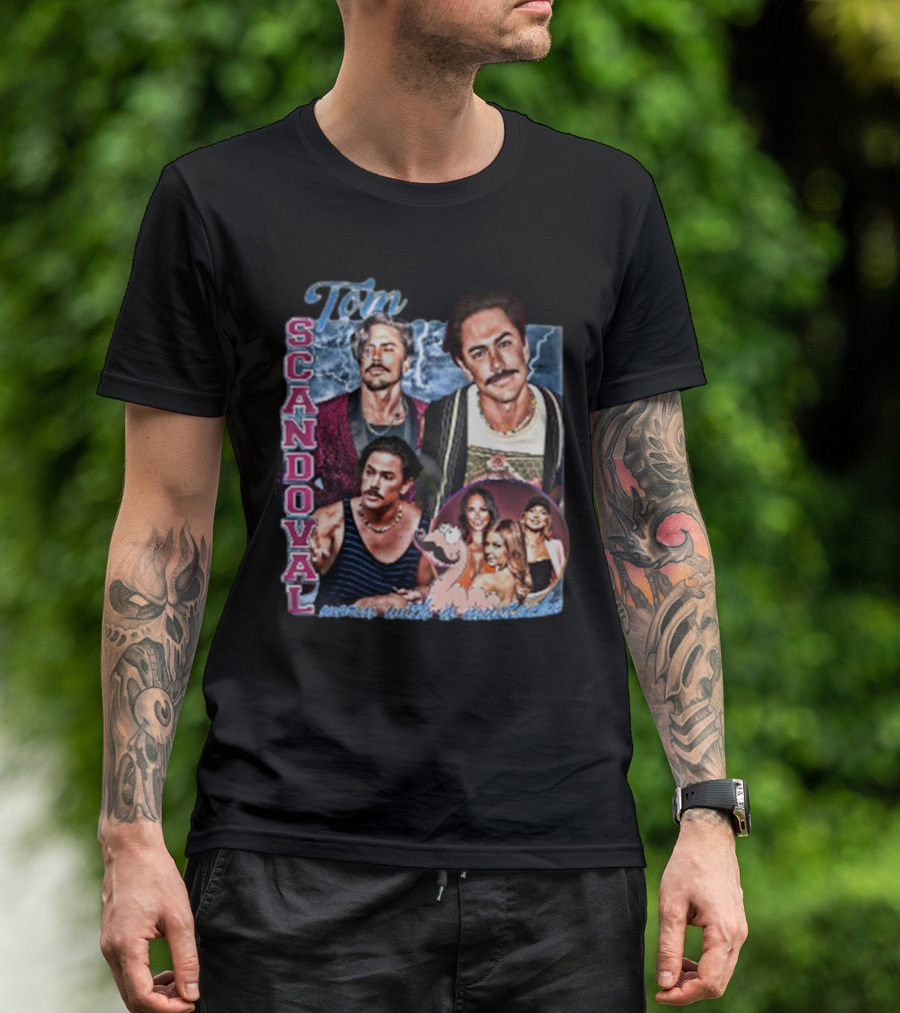 Tom Sandoval Scandoval Worm With A Mustache 90s T-Shirt