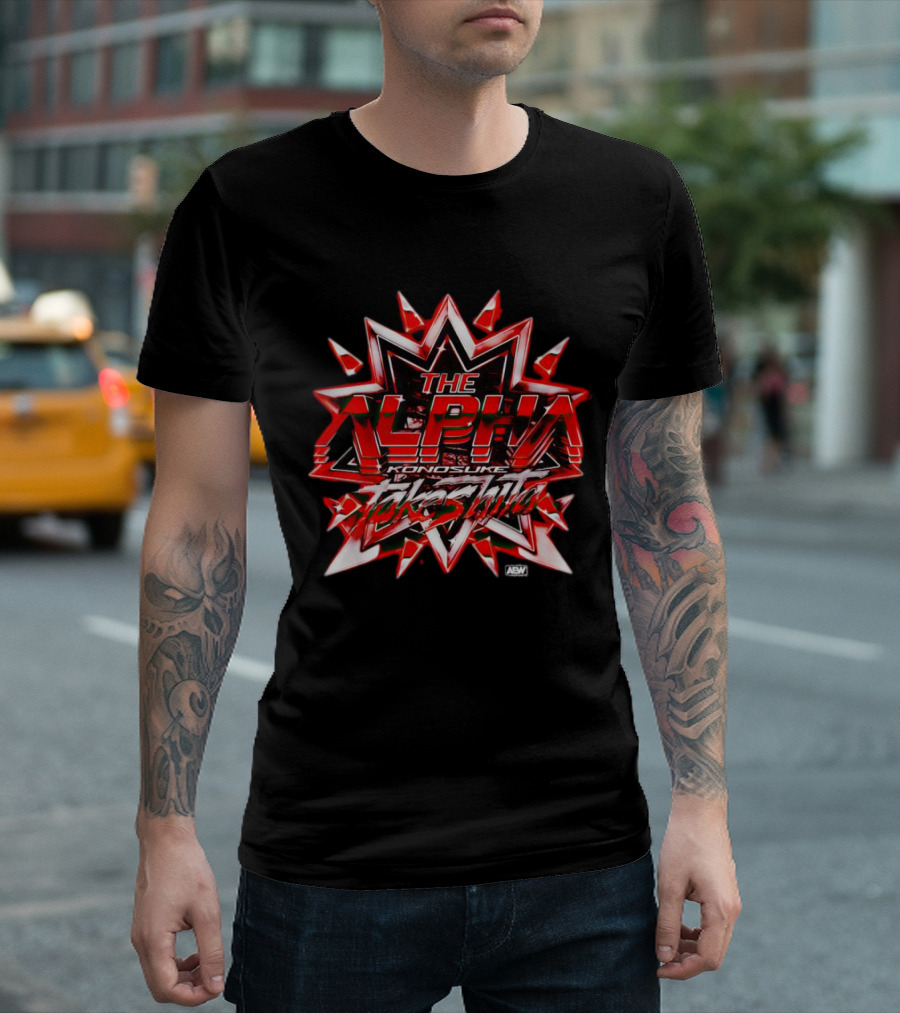 The Alpha Konosuke Takeshita AEW Starburst T-Shirt