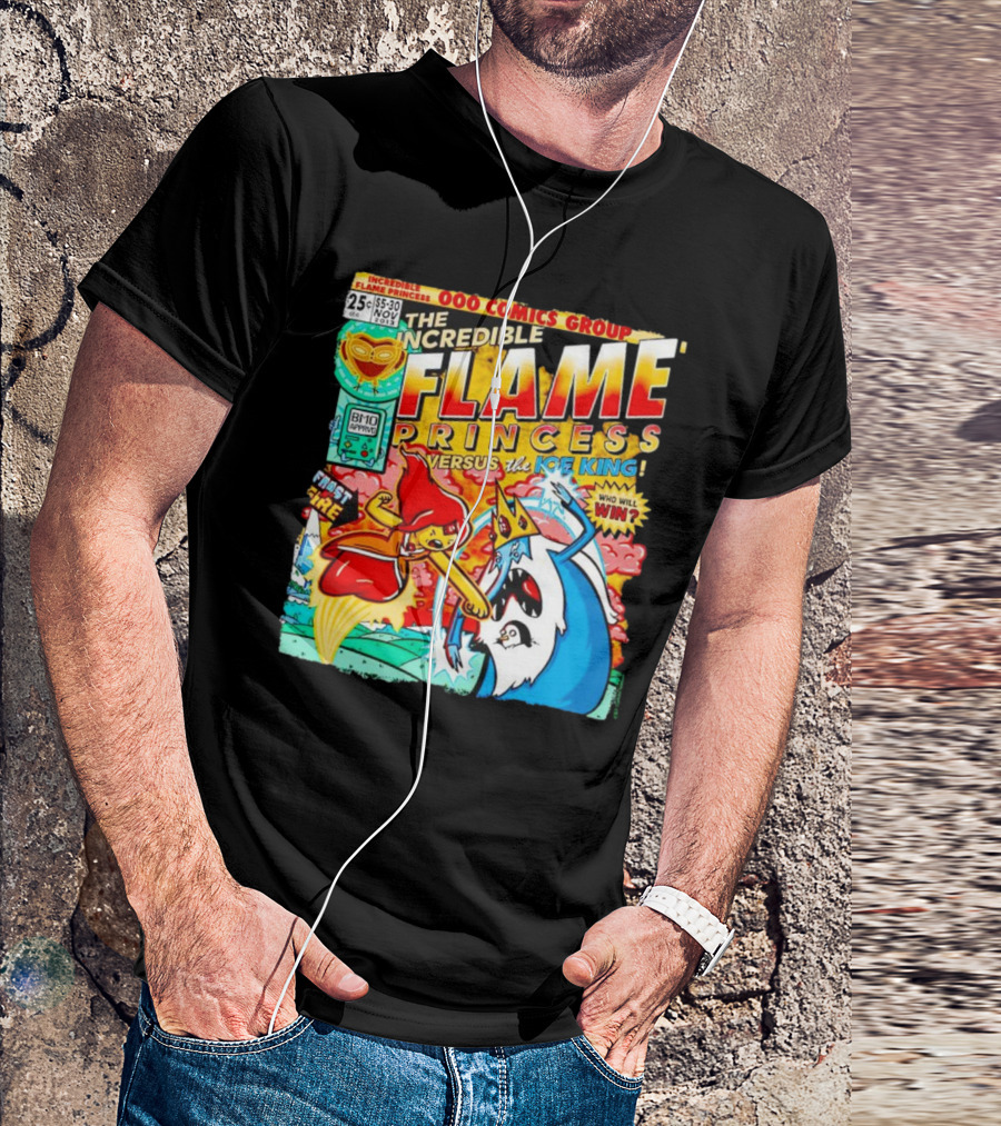 The Incredible Flame Princess Versus The Ice King Adventure Time 000 Comics Group T-Shirt