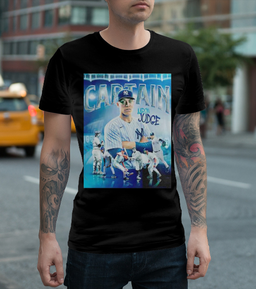 Aaron Judge New York Yankees Captain Baseball T-Shirt