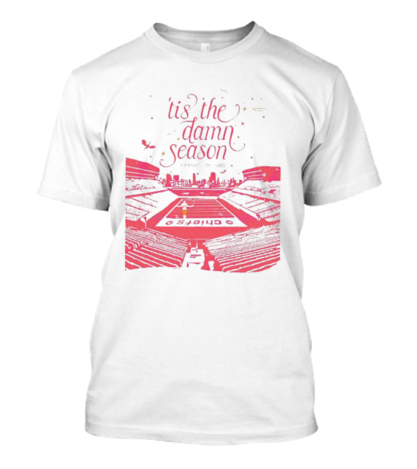 Chiefs Stadium 'Tis The Damn Season Football Night Lights T-Shirt