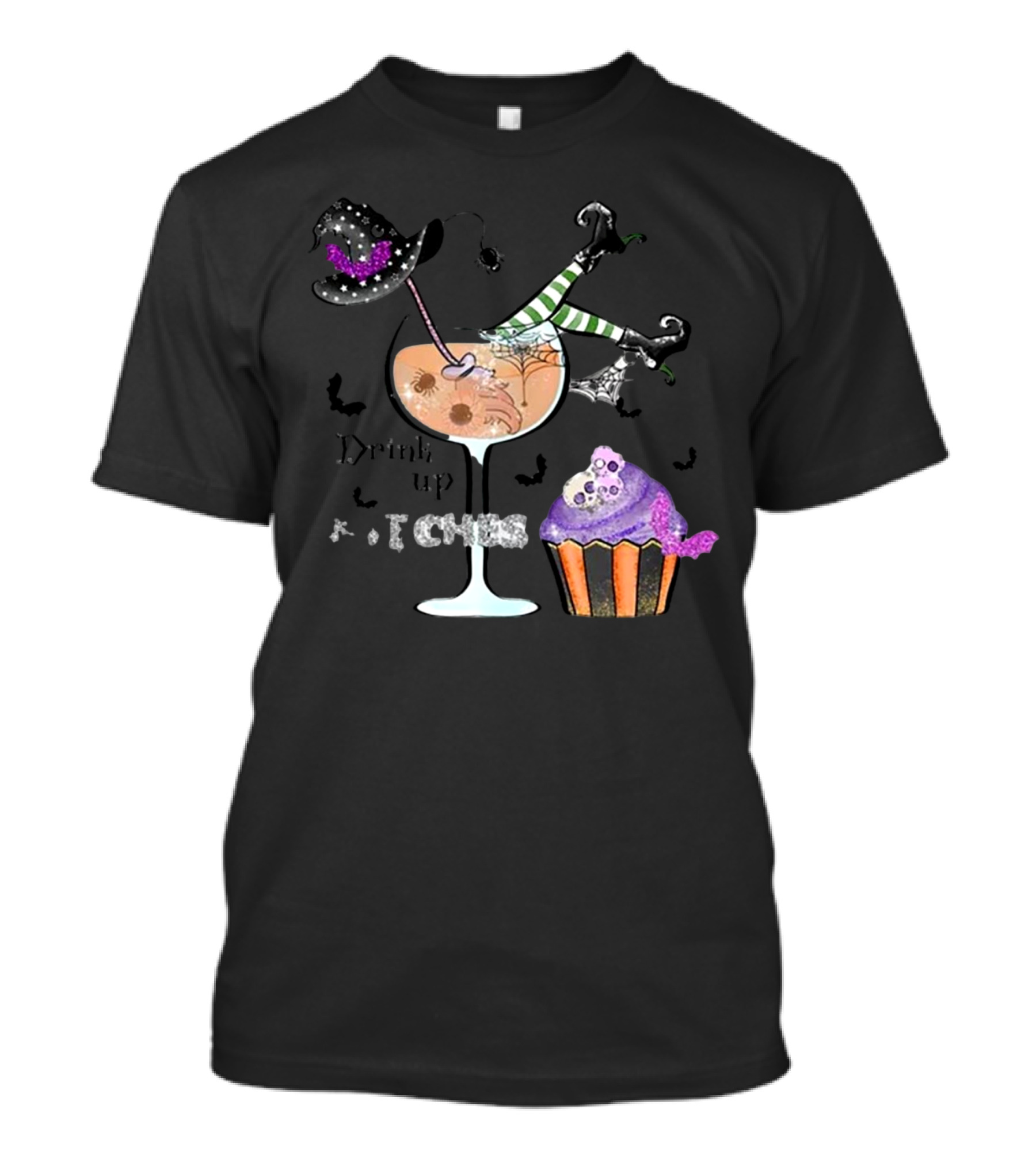 Drink Up Witches Halloween Horror Boo Crew Ghost Spooky Squad October T-Shirt