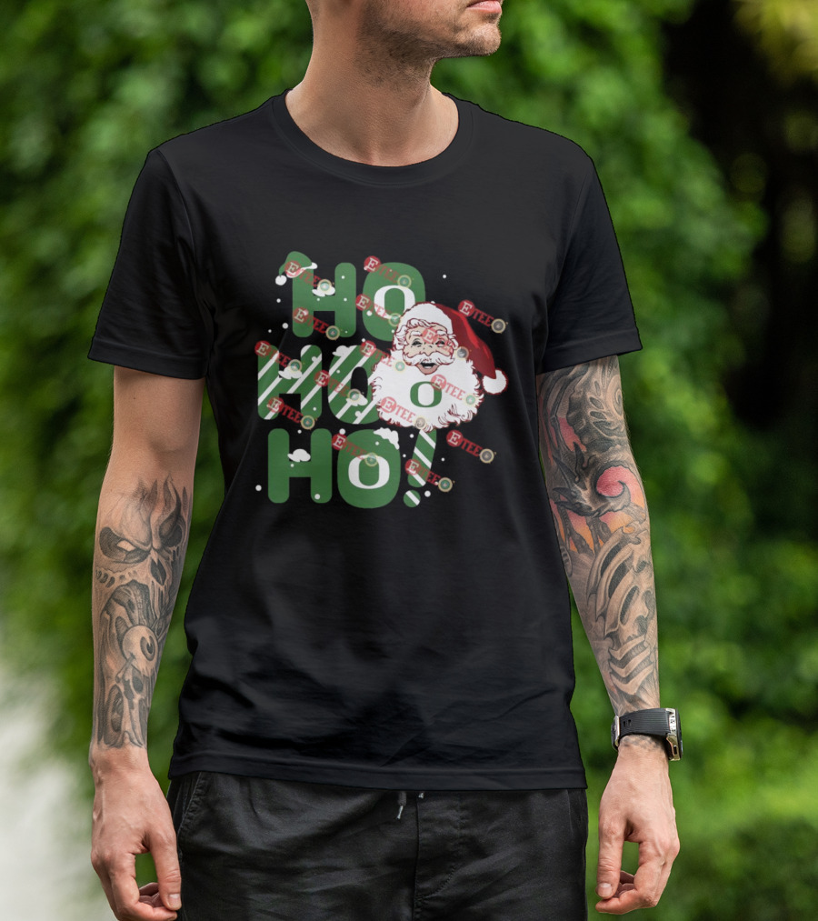Ho Ho Ho Santa Claus Christmas Oregon Ducks T-Shirt