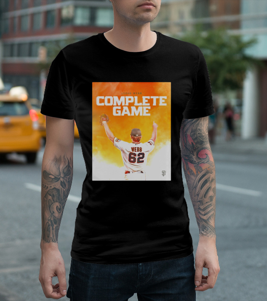 Logan Webb Complete Game San Francisco Giants Jersey Number 62 T-Shirt