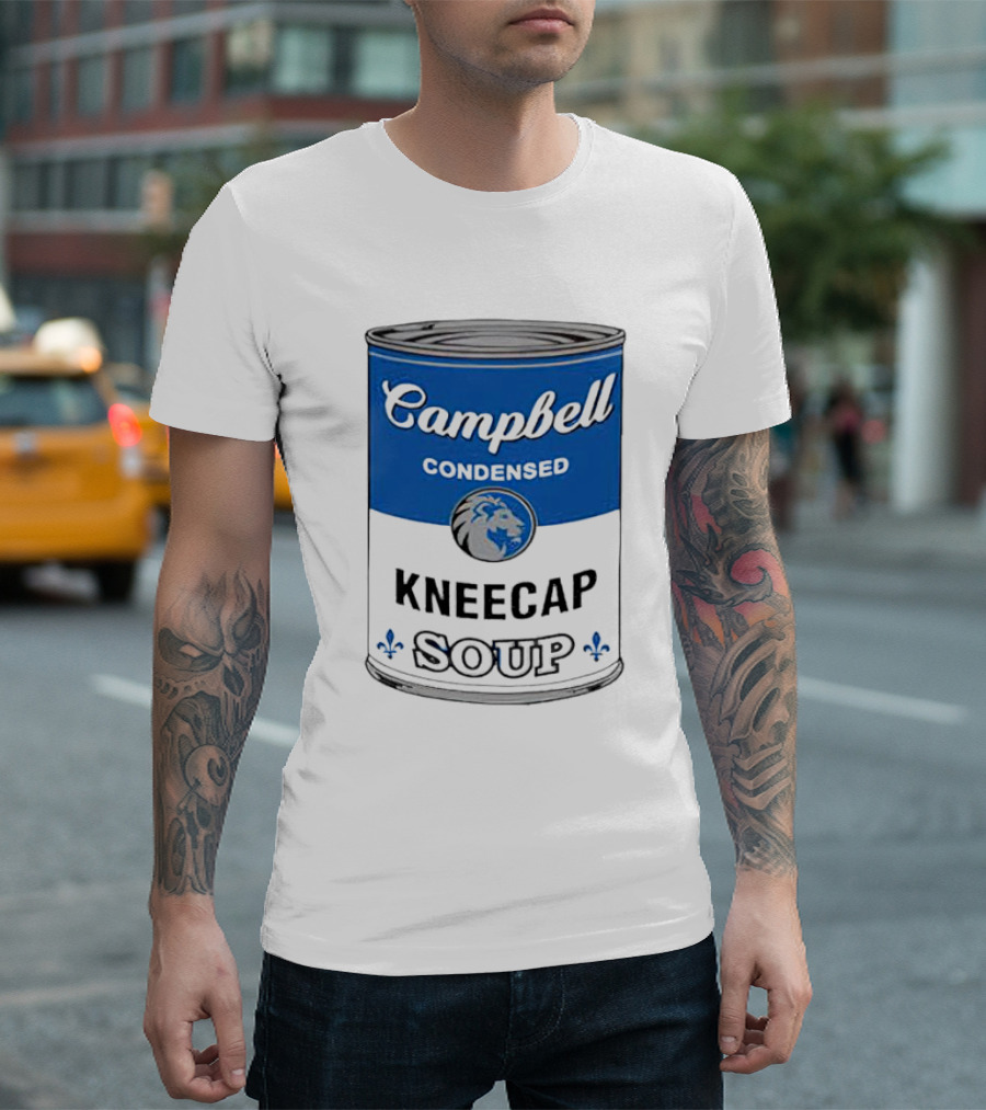Campbell Condensed Kneecap Soup Lions Fan T-Shirt