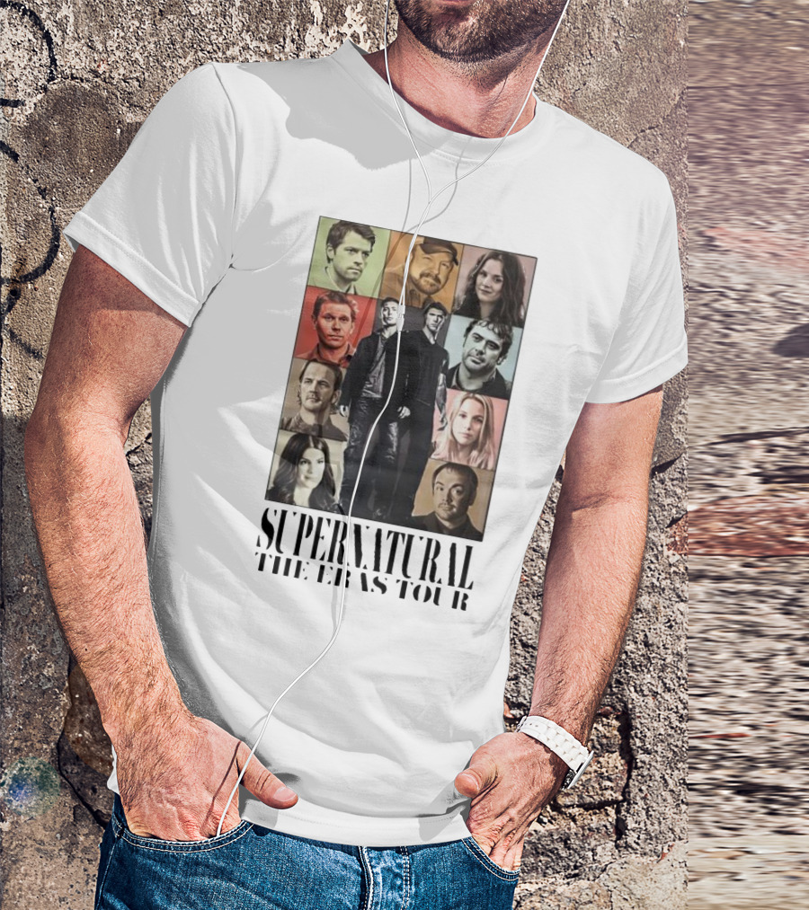 Supernatural The Eras Tour Iconic Characters Collage T-Shirt