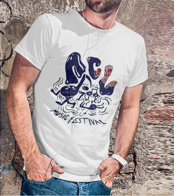 ACL Music Festival Flamingo Character Style Merch T-Shirt