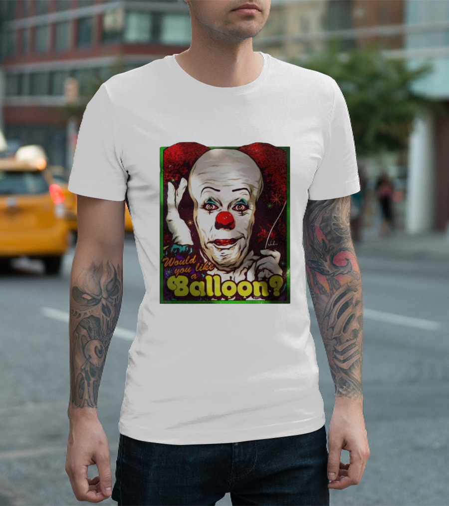Would You Like A Balloon? Pennywise Clown T-Shirt