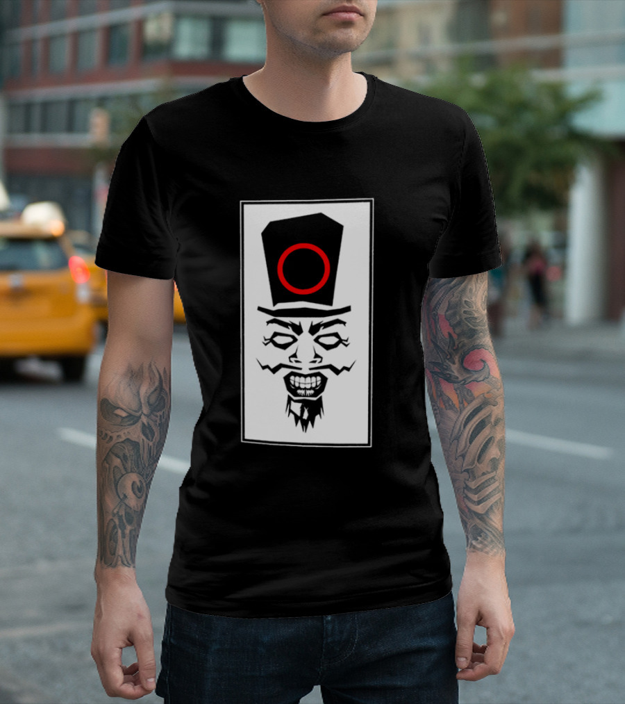 Uncle Howdy Creepy Graphic Mineral Wash Revel In What You Are T-Shirt