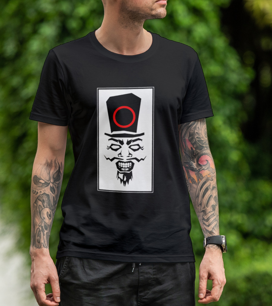 Uncle Howdy Creepy Graphic Mineral Wash Revel In What You Are T-Shirt
