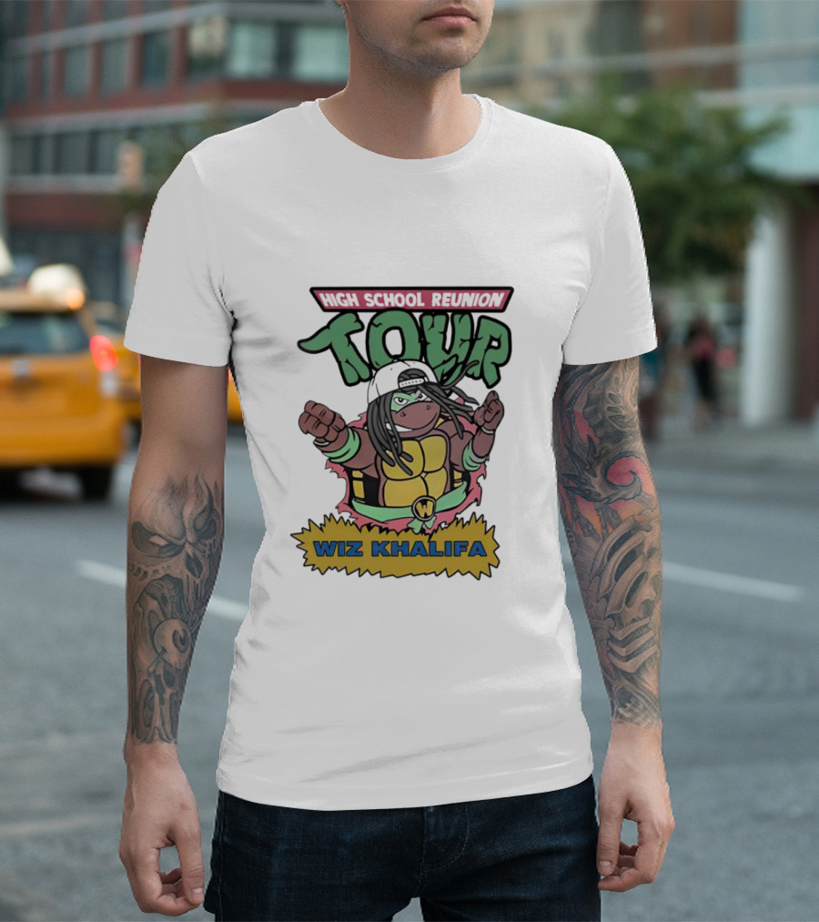 Wiz Khalifa High School Reunion Tour Ninja Turtle Mash-Up T-Shirt