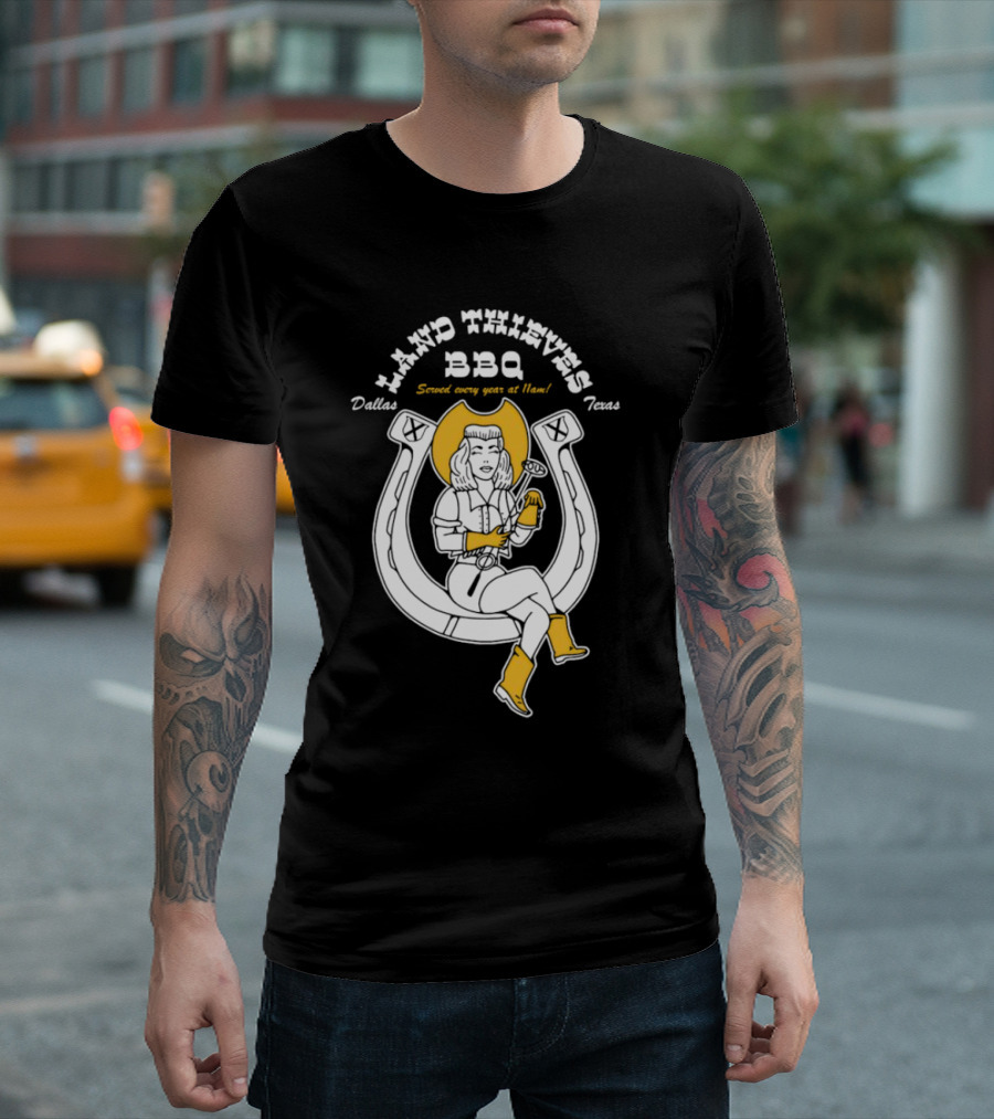 Dallas Texas Land Thieves BBQ Served Every Year At 11am T-Shirt