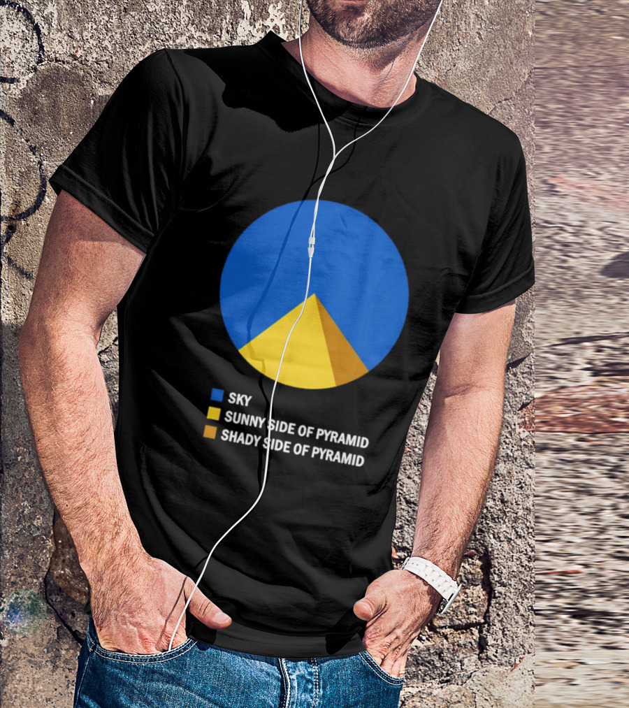 Sky Sunny Side Of Pyramid Shady Side Of Pyramid Chart Circle T-Shirt