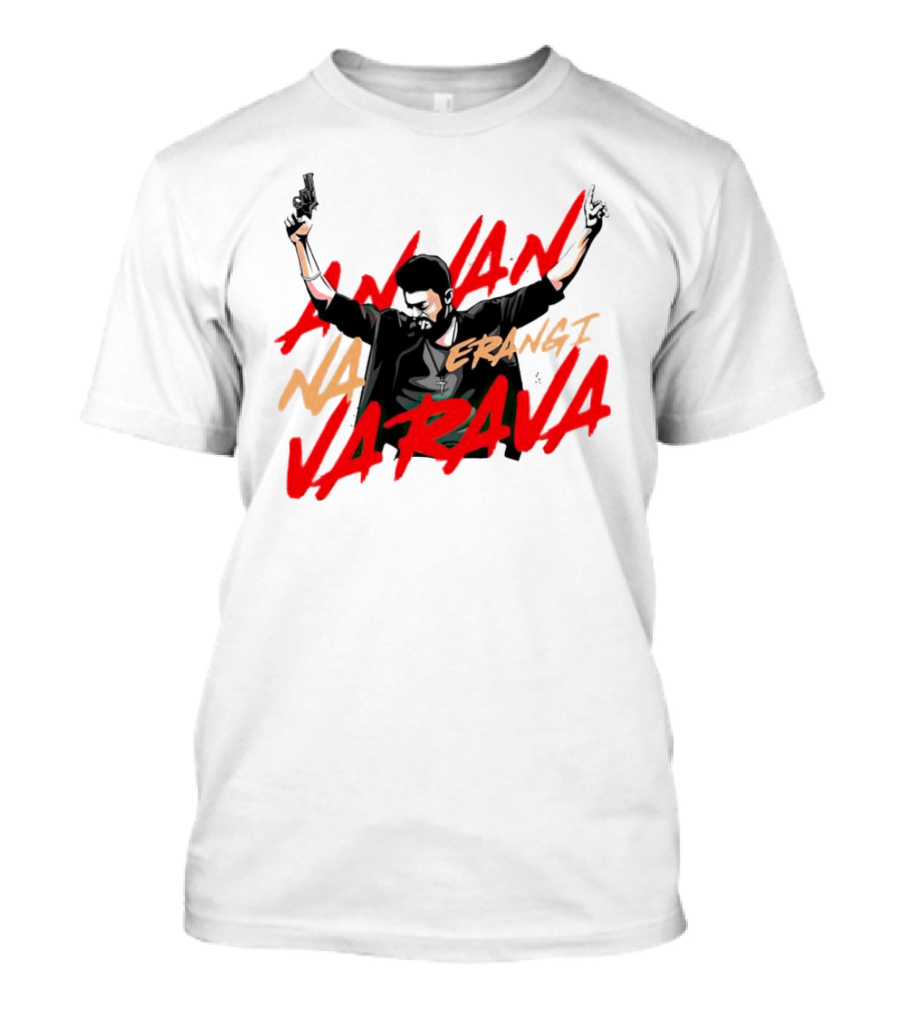 Annan Na Erangi Varava Guns Raised Pose T-Shirt