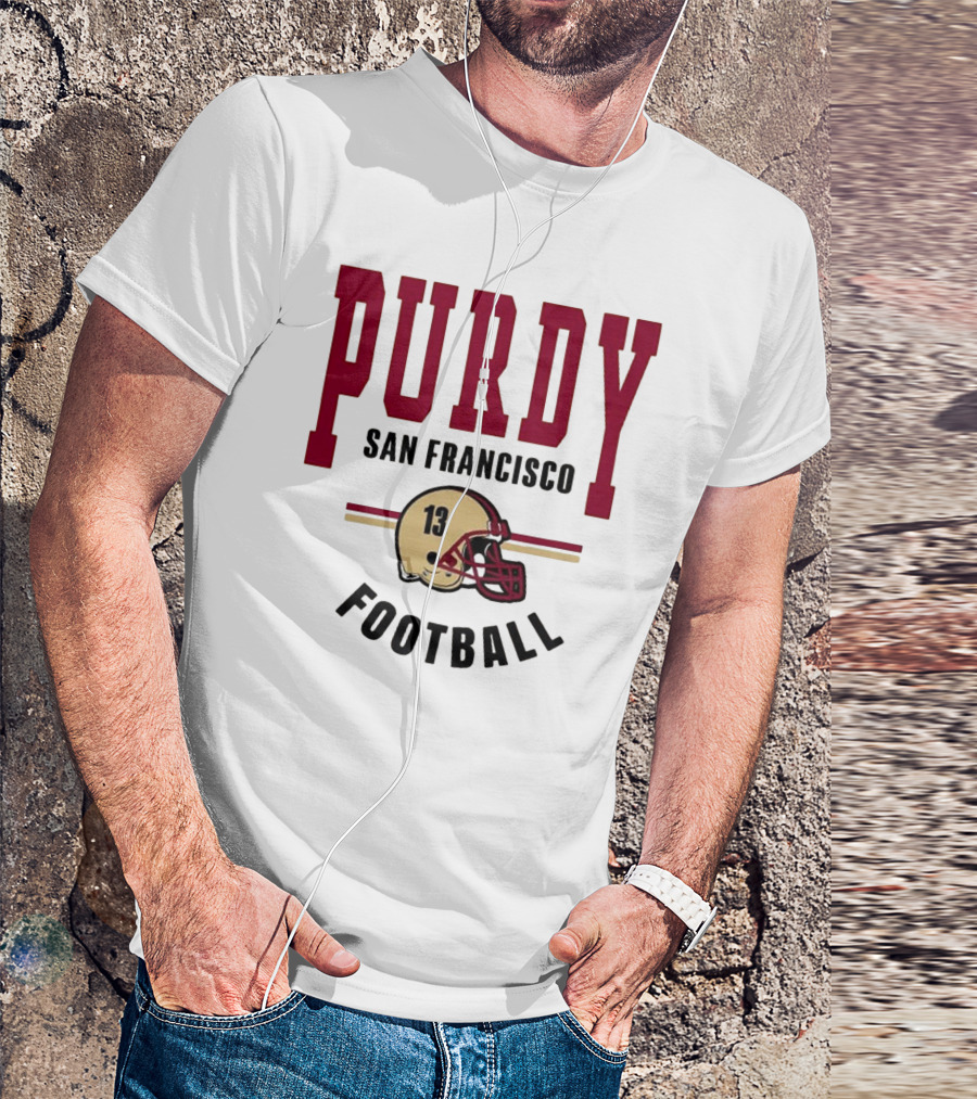 Brock Purdy San Francisco Football Vintage Helmet T-Shirt