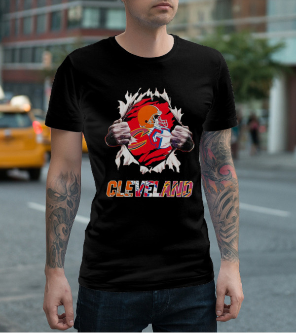 Cleveland Browns Cavaliers Guardians Sports Passion T-Shirt