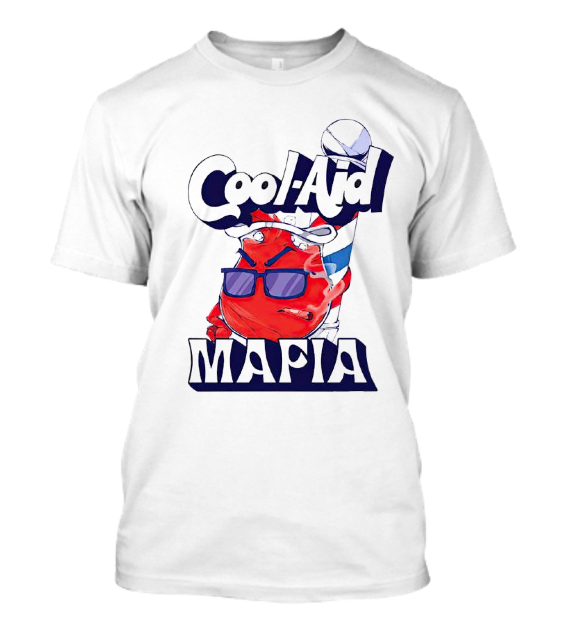 Cool-Aid Mafia Red Character With Sunglasses And Fedora T-Shirt