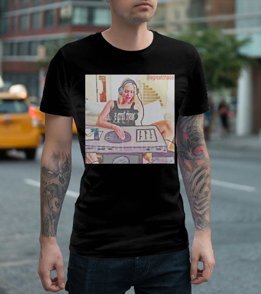 A Great Chaos Ken Carson DJing With Headphones And Mixing Table T-Shirt