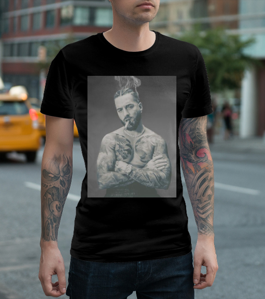 Maluma Don Juan Smoke Tattoo Tour T-Shirt