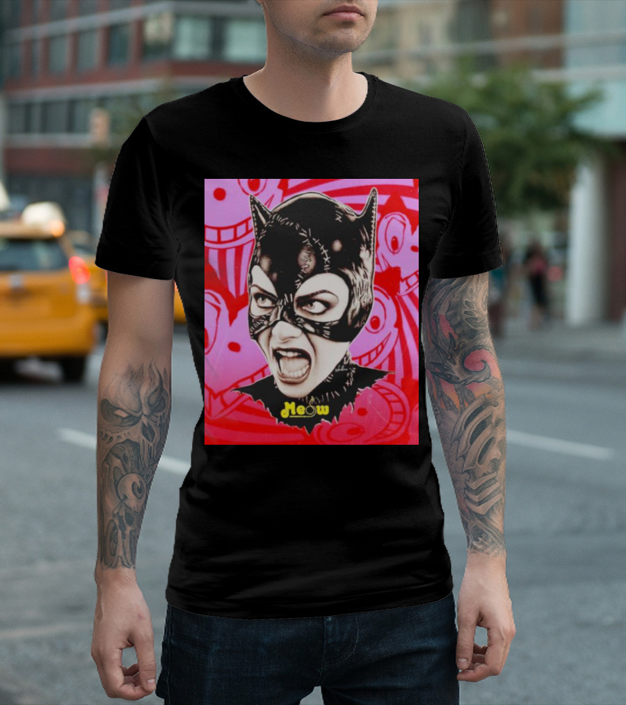 Selina Kyle Catwoman Meow Batman Returns Iconic T-Shirt