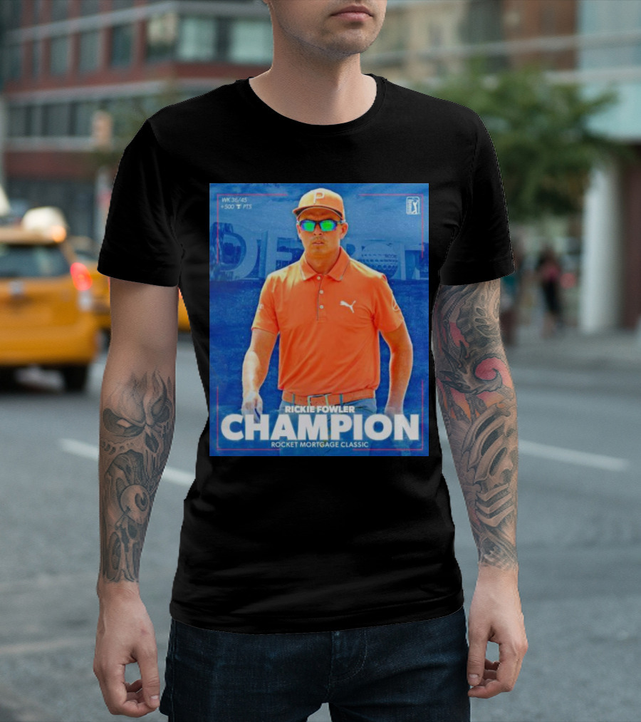 Rickie Fowler Champion Rocket Mortgage Classic T-Shirt