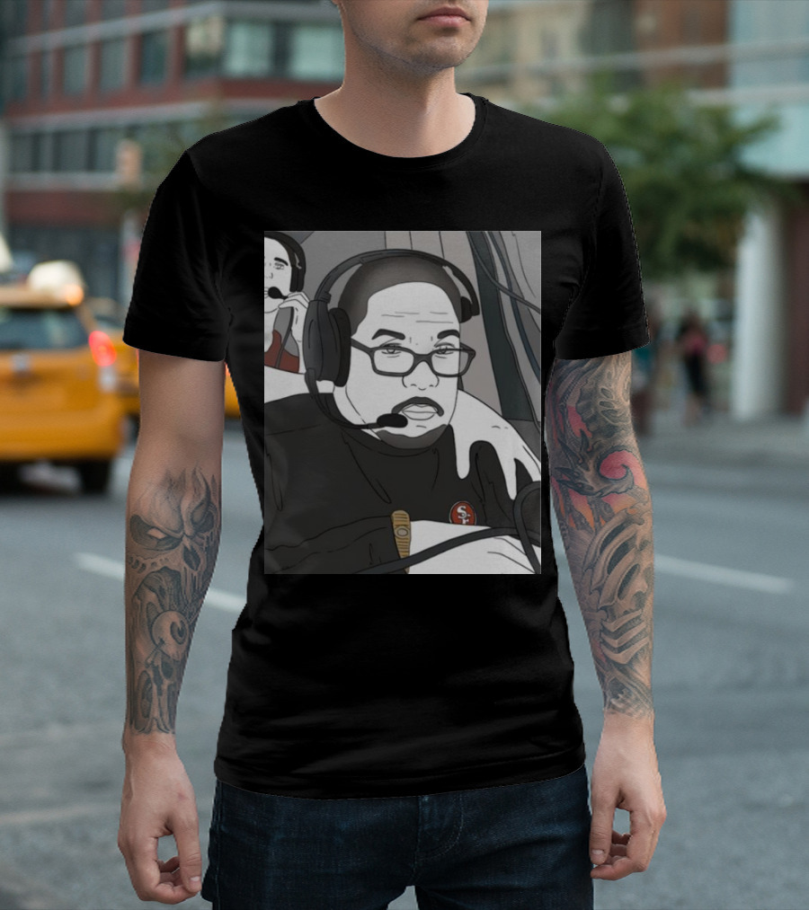 Coach Steve Wilks San Francisco 49ers Headset T-Shirt