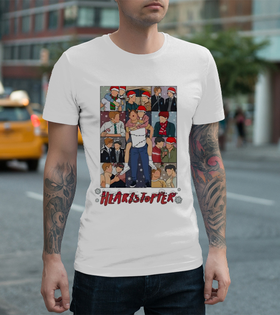 Nick And Charlie Heartstopper Christmas Scenes Eras Tour T-Shirt