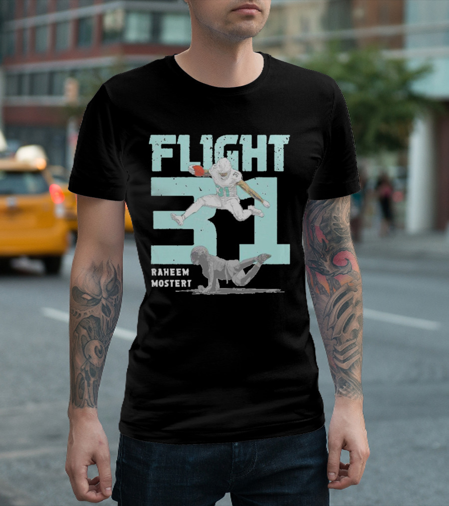 Raheem Mostert Flight 31 Miami Football T-Shirt