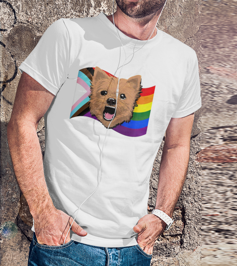 Dog MarcoMania Norwich Havok Pride Rainbow Flag T-Shirt