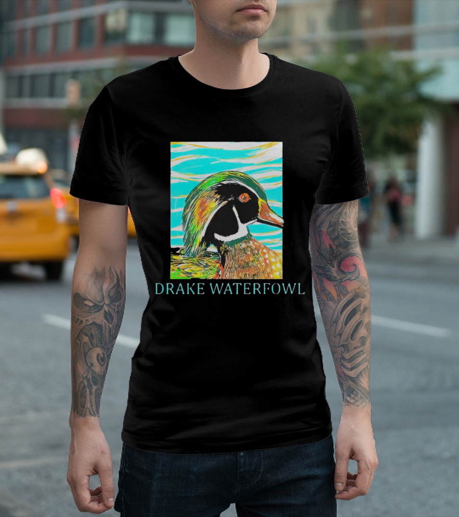 Drake Waterfowl Duck Colorful Abstract T-Shirt