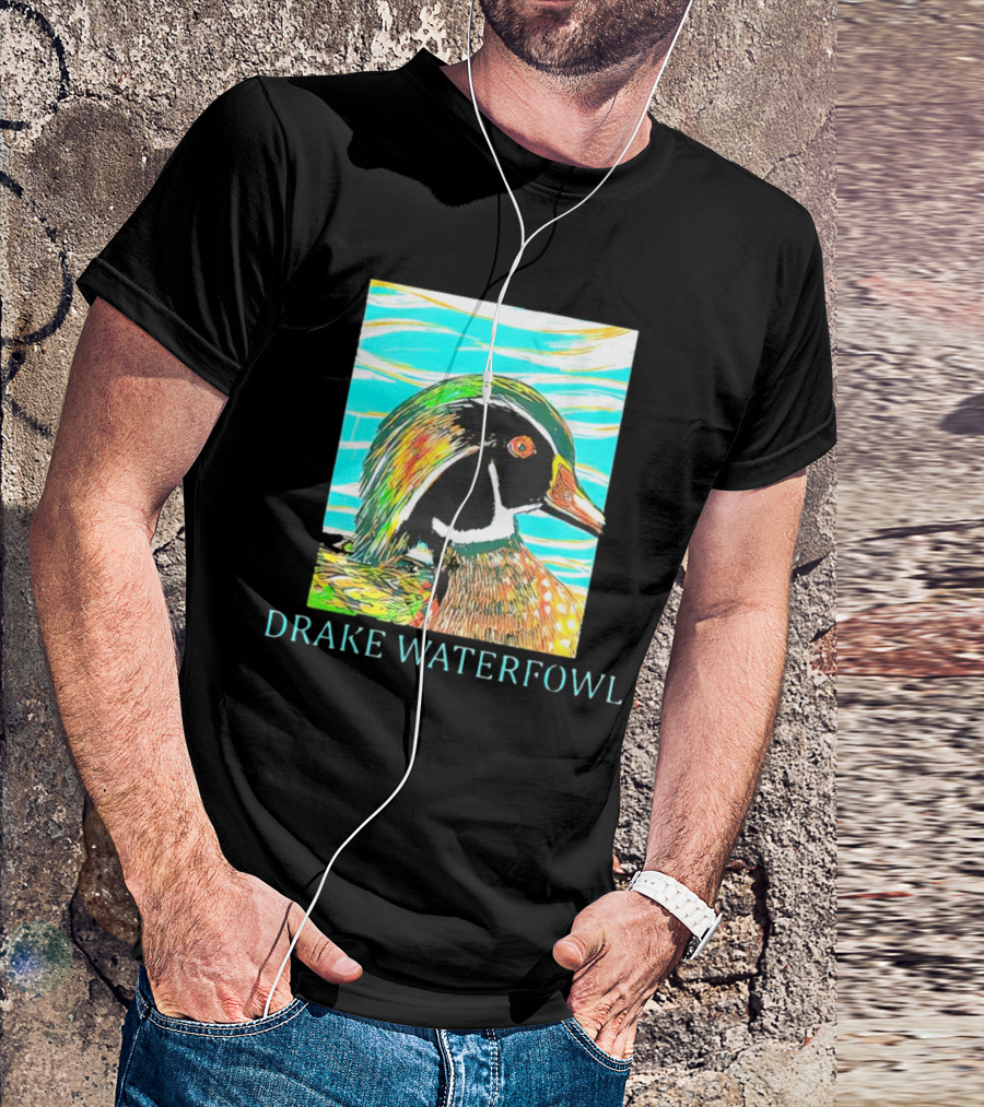 Drake Waterfowl Duck Colorful Abstract T-Shirt
