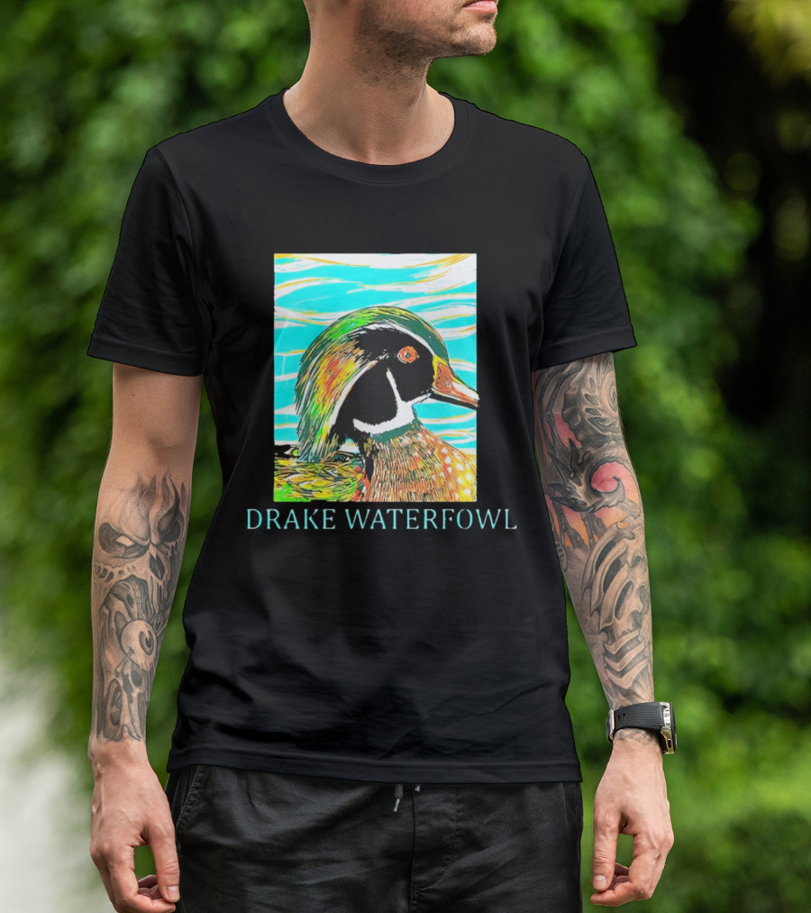 Drake Waterfowl Duck Colorful Abstract T-Shirt