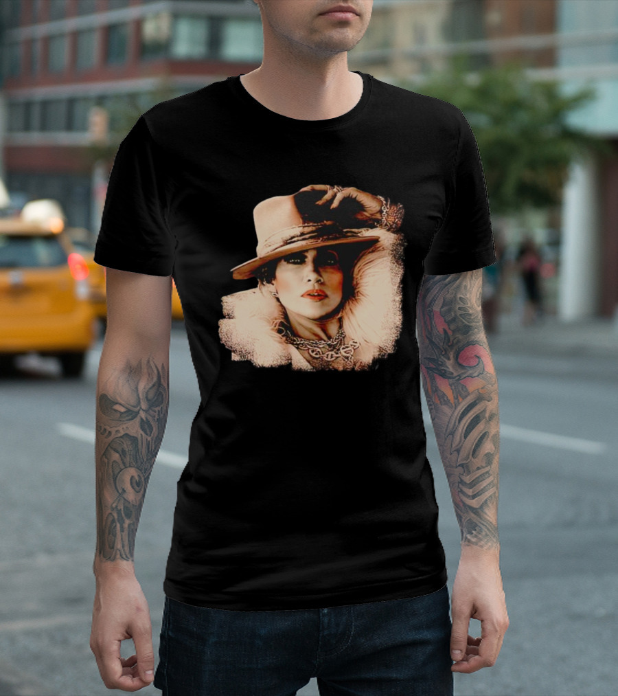 Jennifer Lopez Fur Coat And Hat Style Now T-Shirt