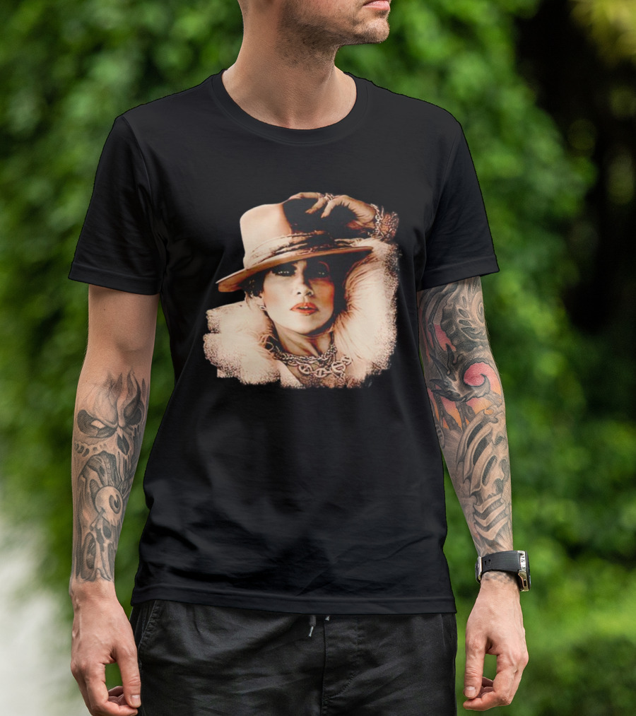 Jennifer Lopez Fur Coat And Hat Style Now T-Shirt