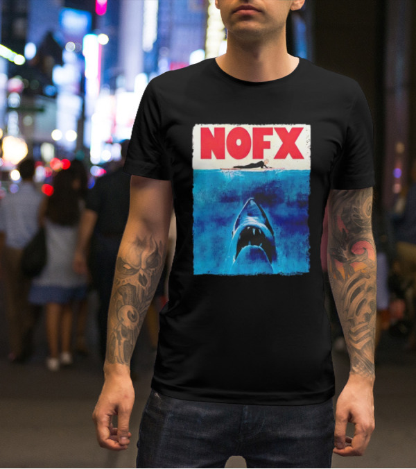 NOFX Jaws Surfer Shark T-Shirt
