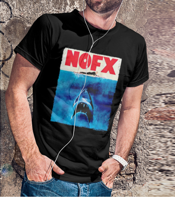 NOFX Jaws Surfer Shark T-Shirt