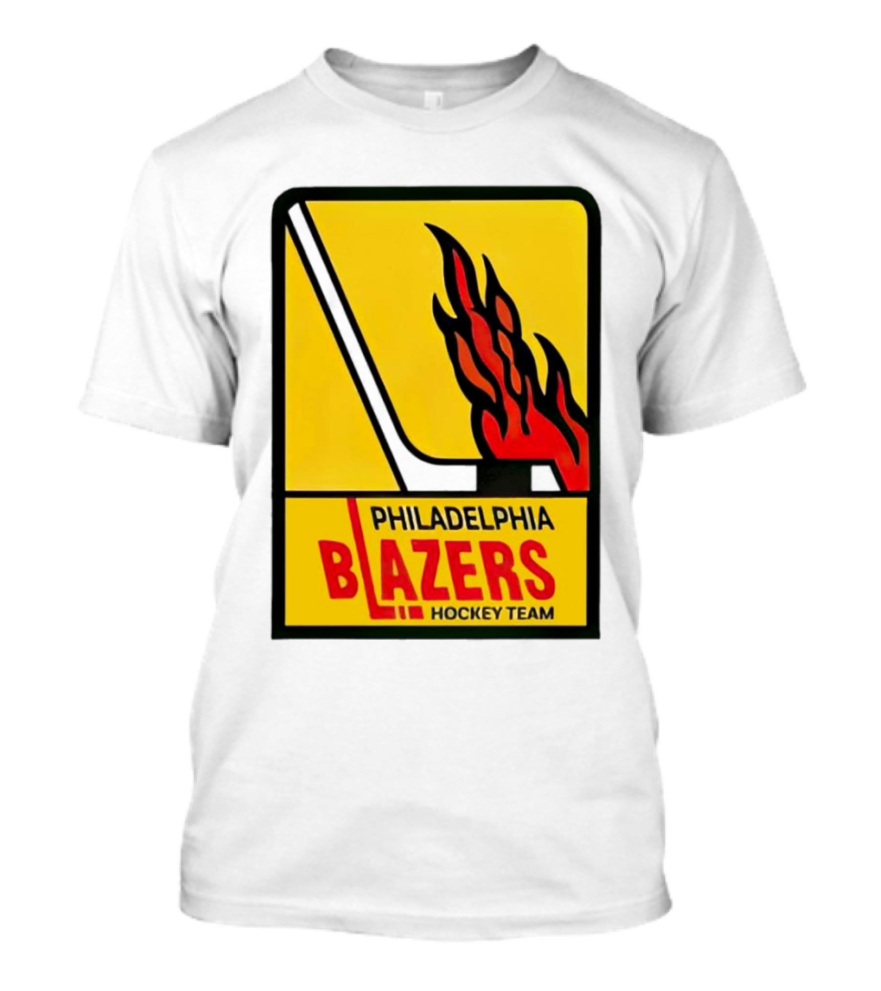 Philadelphia Blazers WHA Flames Hockey Team Vintage T-Shirt