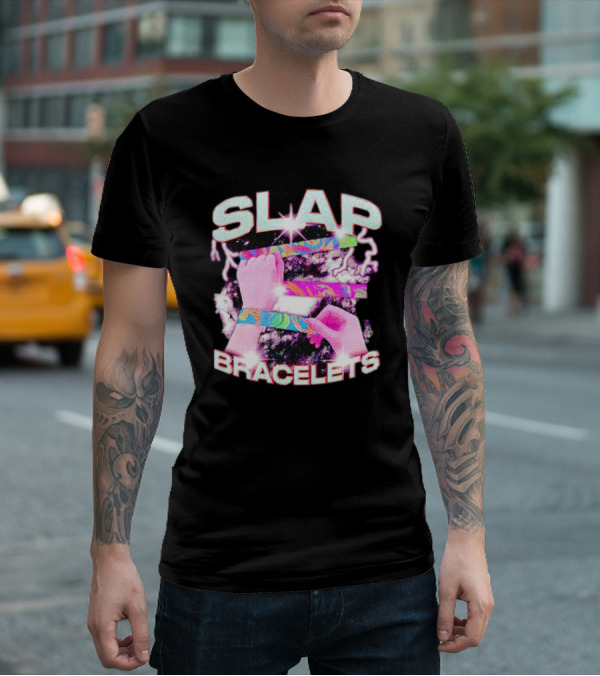 SLAP Bracelets Psychedelic Neon Cosmic T-Shirt