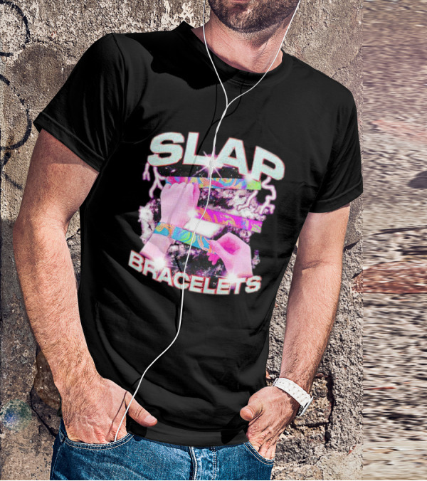 SLAP Bracelets Psychedelic Neon Cosmic T-Shirt