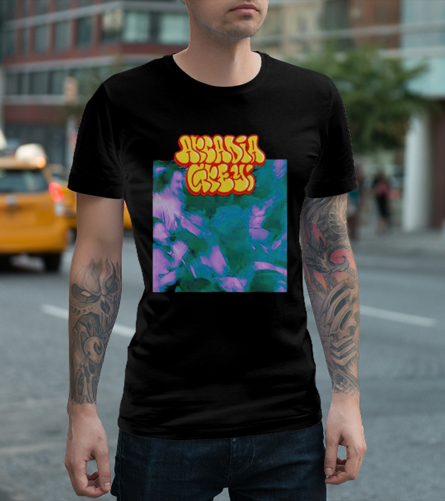 Arcadia Grey Graffiti Smart Punk Concept Psychedelic Vibes T-Shirt