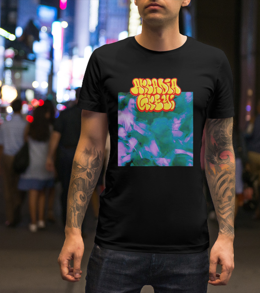 Arcadia Grey Graffiti Smart Punk Concept Psychedelic Vibes T-Shirt