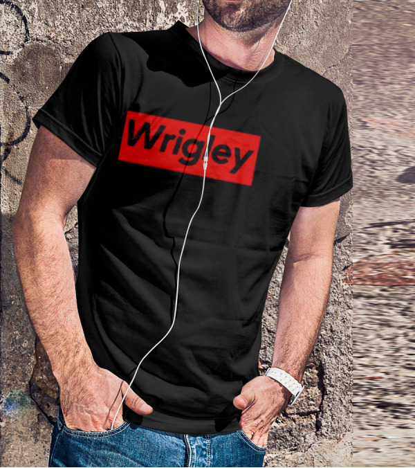 Wrigley Red Box Bold Black Lettering T-Shirt