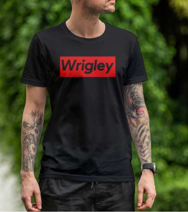 Wrigley Red Box Bold Black Lettering T-Shirt
