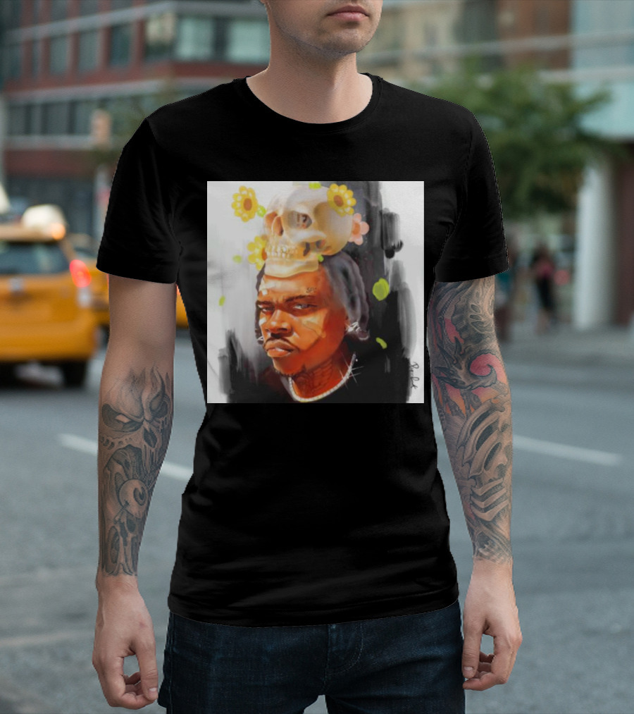 Wun Night Only New York Floral Skull T-Shirt