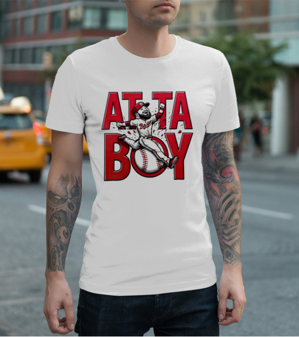 Atta Boy Harper Baseball Caricature Jumping T-Shirt